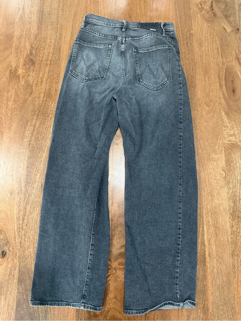 MOTHER Denim Half Pipe Flood Black Jeans - Size 27 - Picture 4 of 7